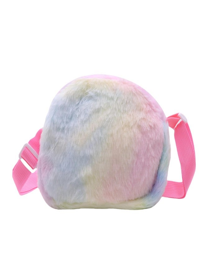 Amamcy Cute Cat Crossbody Bag for Girls Fluffy Shoulder Bag Faux Fur Kitty Purse Animal Plush Daypack Kawaii Purse for Girls - Image 4